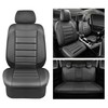 CAR PASS Leather Seat Covers Full Set Universal Water Resistant