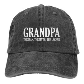 Grandpa The Man The Myth The Legend Baseball Cap Golf Dad Hat Adjustable Original Classic Low Profile Cotton Hat Men Women