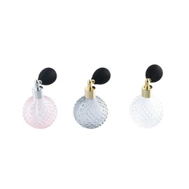 Vctitil 3Pcs Perfume Atomizer Spray Bottle Set,100ml Cosmetics Travel Refillable Perfume Spray Glass Bottle Makeup Tool for Women Girls Gift(Multicolored)