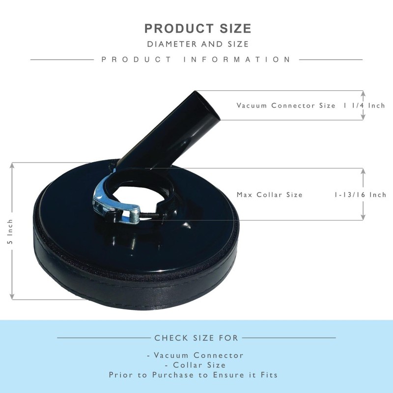 Stadea DSD101A Grinder Dust Shroud for Angle Grinders Hand Grinders