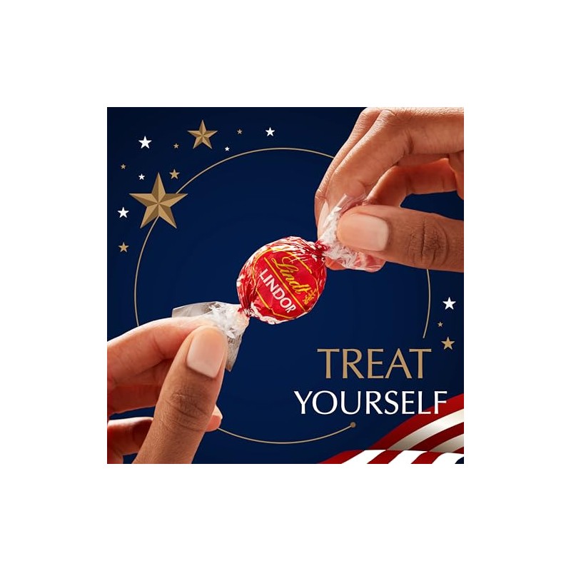 Lindt LINDOR Assorted Chocolate Candy Truffles Limited Edition USA 250th