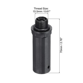 PATIKIL Air Compressor Oil Cap Plug, 5 Pcs 15.5mm Replacement Oil Fill Breathing Vent Cap for Common Air Compressor, Black