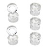 5 Pcs 5g/5ml Premium Acrylic Clear Round Jars Refillable Cosmetic