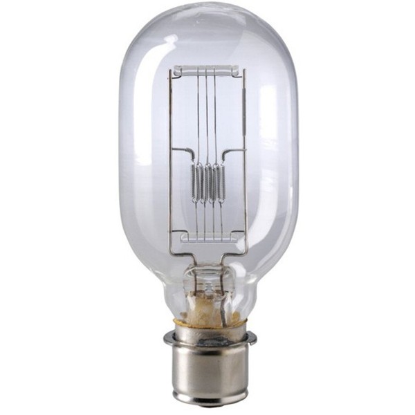 EiKO 01600 Model DRB/DRC Projector Light Bulb, 120 Voltage Rating, 1000 Watts, 8.33 Amperes, 28000 Lumens, Medium Prefocus Flanged Single Contact (P28s) Base, T-14 Bulb Type, C-13 Filament, 25 Rated Life