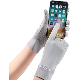 XuoAz UV-Sun-Protection Gloves Sunblock-Fingerless Non Slip Summer Driving Outdoor Gloves for Women Girls(2 pairs)