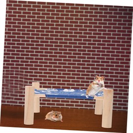 Angoily 1pc Breathable Hamster Hammock Nest Soft Comfortable Sleeping Lounge Easy to Clean Machine Washable for Hamsters Guinea Pigs and Pets Cute Decorative Pet Cage Accessory