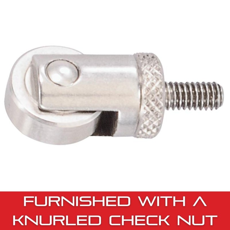 Starrett Small Hardened Roller Contact with Knurled Check Nut -