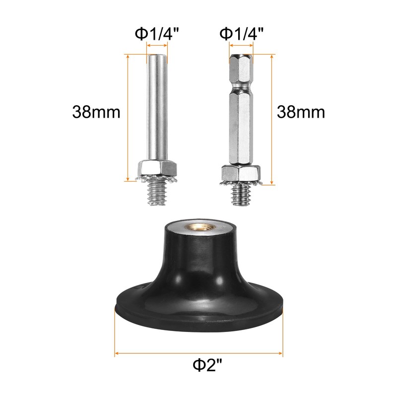 HARFINGTON 2" Discs Pad Holder Quick Change Discs 1/4" Shank