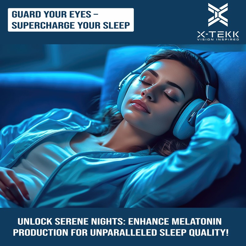 X-TEKK Gaming Glasses - Blue Light Blocking Glasses - Computer