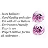 12 inch Happy Birthday Confetti Balloons Premium Quality Age Printed