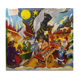 Knox Incense Cones Advent Calendar with 24 Heavenly Fragrances - Christmas Market - Made in Germany