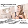 Professional Cuticle Scissors Curved Nail Scissor Set – Combination Set for Fingers