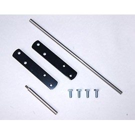 Compatible with Yamaha Road Star Warrior 5" Forward Control Extension Kit - Black Powder Coat, Stainless Steel Extension Depot