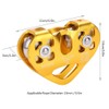 Alomejor Professional Climbing Cable Pulley 30KN Trolley Heart Shape for