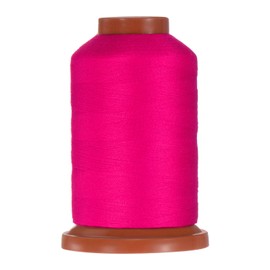 QUARKZMAN 40D/2 Sewing Thread 1100 Yards Polyester Household Sewing Thread Hand Stitch Polyester Yarn for Clothing Seams Shoe Bag Repair DIY Crafts Neon Pink