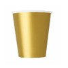 Unique Party 3326 - 9oz Gold Paper Cups, Pack of 8