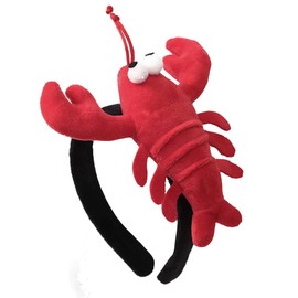 Funny Crab Lobster Headband Plush Animal Headpiece Wash Face Makeup Hair Hoop Theme Party Accessories