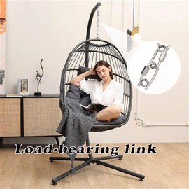 12Pcs 3/16Inch Quick Link 304 Stainless Steel,M5 Chain Link Oval Threaded,D Shape Repair Chain,648 Lbs Capacity,Large Dog Chain,Camping Equipment