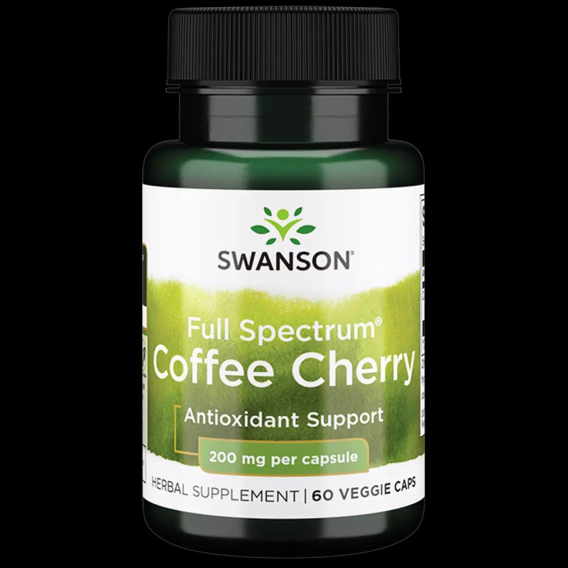 Swanson Full Spectrum Coffee Cherry 200 mg 60 Veggie Capsules