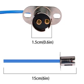 HUIQIAODS 1156 1157 LED Socket Holder Adapter Base Light Wire Leads Work for Turn Signal Light Pigtail Light Car Ttucks Boats (1157 BA15D Socket)