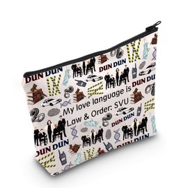 TV Show Inspired Gift My Love Language is Law & Order: SVU Zipper Pouch Makeup Bag (Love Language SVG EU)