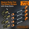 Bolvixor 4 Pack Car Tie Down Straps for Trailers -