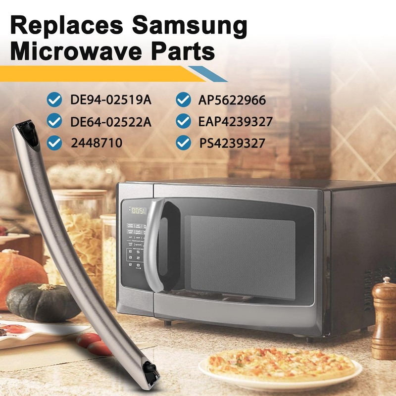P Polerden Upgrade ME16H702SES ME18H704SFS SMH1816S SMH1926S Microwave Door Handle,