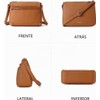 WESTBRONCO - Bolsos cruzados para mujer, tamaño mediano, bolso con