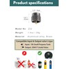 CAMPINGMOON 1lb Propane Tank Adapter Mapp Convert to En417 Lindal