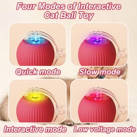 KOLGEIKJ Interactive Cat Toy for Indoor Cats, New Smart Rolling Ball For Pet, Electric Automatic Cat Toys for Indoor Cats, Moving Cat Toys, Electric Automatic Cat Toys For Indoor Outdoor Small Cats