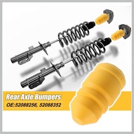 RATCHROLL Car Front Rear Jounce Bumper Stop Axle Bumpers Set 52088256 52088352 for Grand Cherokee WJ 1999-2004 Stylish Design Replacement Car Parts