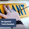 Car Number Plate Screws and Caps Set - 12 Pcs