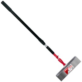 LEVEL5 14" Flex Stainless Steel Offset Taping Knife, Skimming Blade Handle Universal Adapter, 38.5"- 63" Extendable Skimming Blade Handle | 5-833