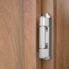 Chibery 10 Pack 1/2" Overlay Semi-Partial Wrap Around Hinges, Self