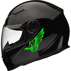 2X Eagle Wings Sticker Decal for Helmet, Motorcycle, Car Window Bumper Sticker, Laptop Sticker, 90mm Each