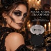 Single Black Eyeshadow Pressed Powder Compact Halloween Makeup