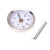 Aqbau® Insertion Thermometer Diameter 63 mm, Bimetal Thermometer 0-120°C -