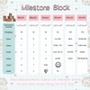EERKEOD Baby Milestone Blocks Set of 6 Baby Age Blocks