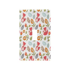 YETTASBIN Fox Toggle Light Switch Cover Unbreakable Wall Plate Cover with Screws for Living Room, Bedroom, Office, School, Home Decor-4.53 x 2.76 Inch