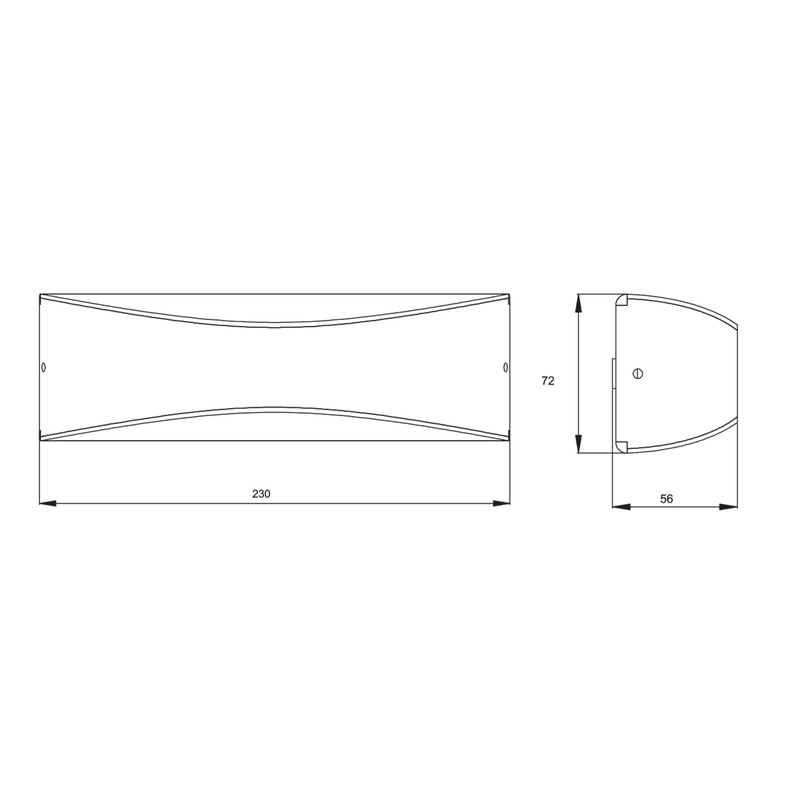 Trio Leuchten LED Wandleuchte 228560242 Konda, Aluminium anthrazit, Kunststoff weiß,