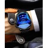 FANMIS Creative Fashion Blue LED Binary Digital Watches Men's Stainless