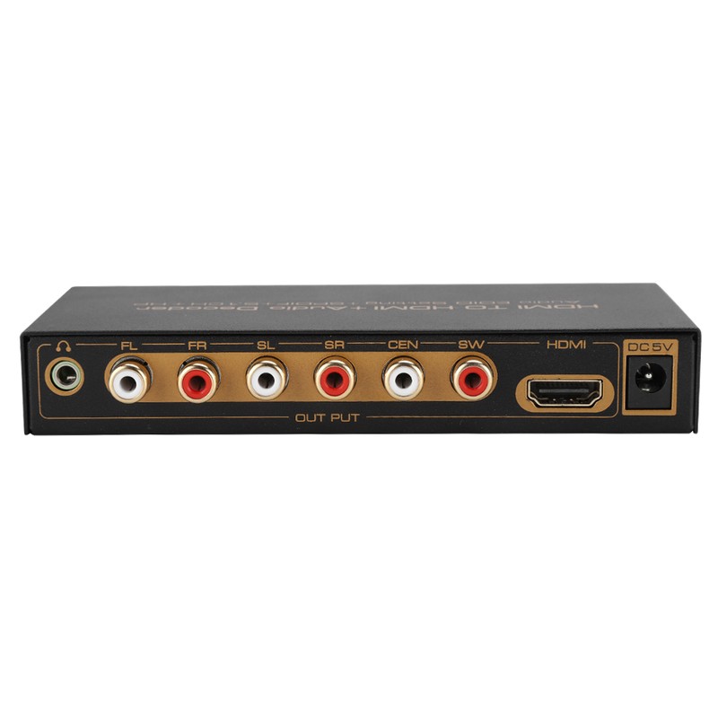 HDMI to HDMi Digital Audio Decoding Decoder Box Converter Adapter