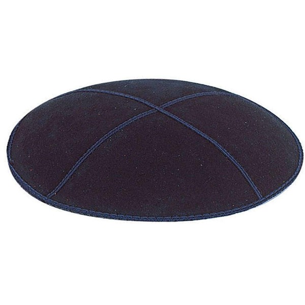 Navy Suede Kippa - S02