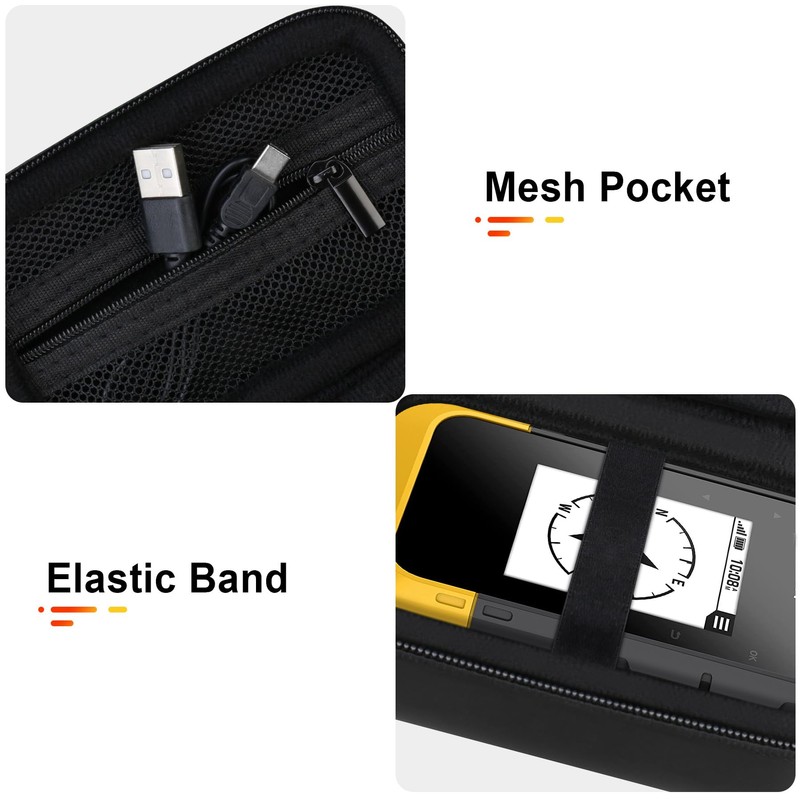 BOVKE Carrying Case for Garmin eTrex® SE GPS Handheld Navigator