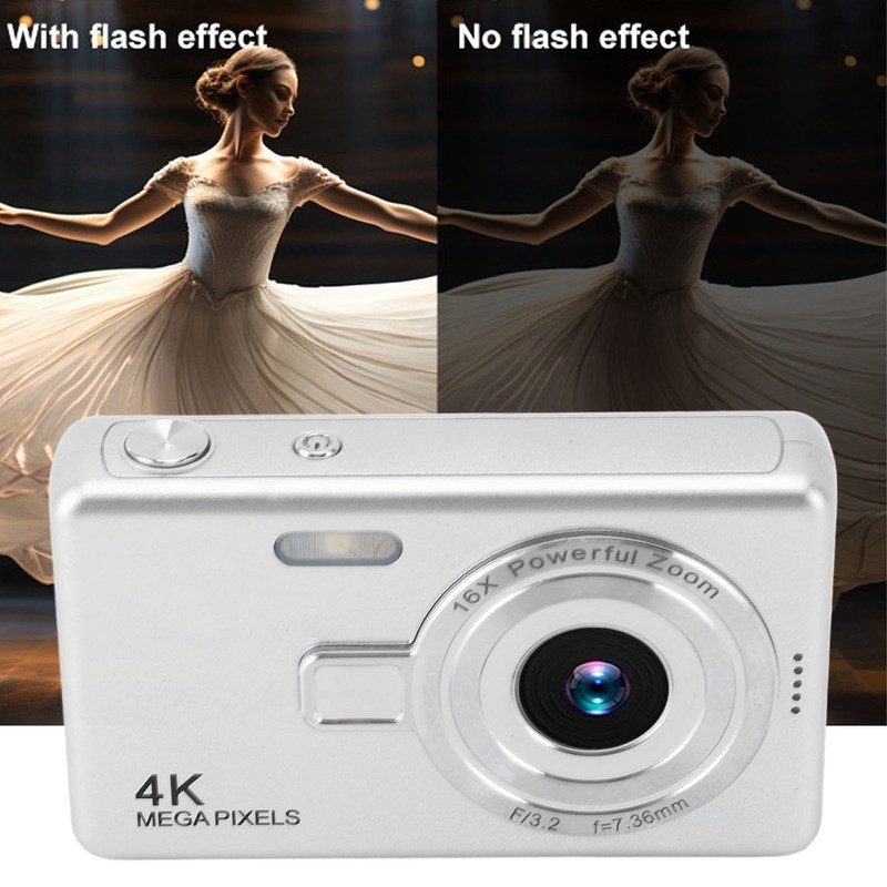 Digital Camera, 50MP 1080P, 16X Digital Zoom, Auto Focus, Vedio