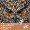 PICKFORU Owl Puzzles for Adults 1000 Pieces, Stone Bird Jigsaw