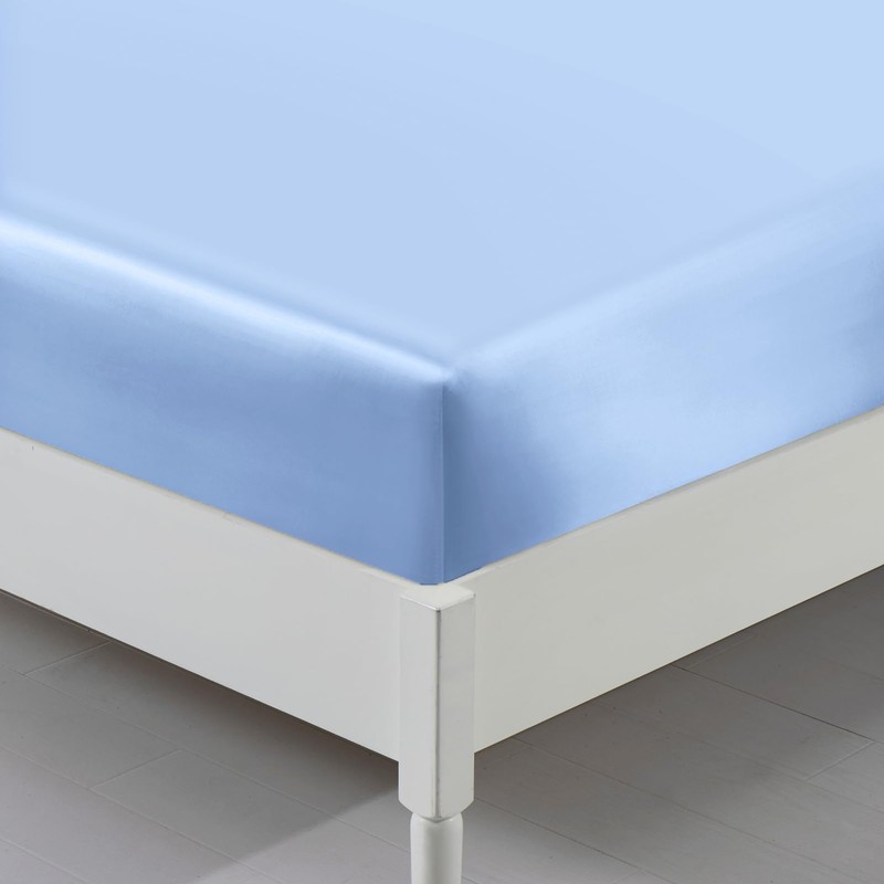 Lanest Housing Twin Extra Long Silk Satin Fitted Sheet, Soft