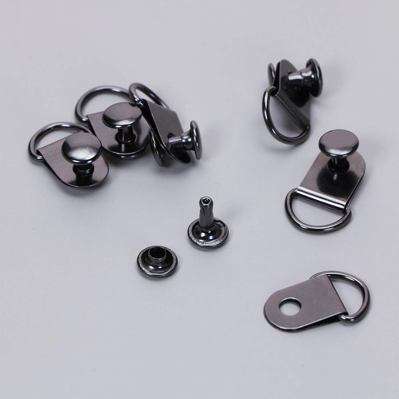 ONLYKXY 50 Pieces Shoe Boot Lace Hooks Buckle Rivets Loop