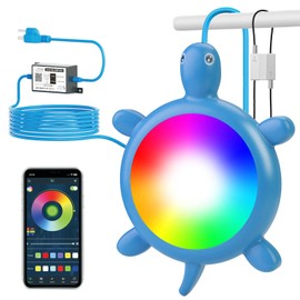 USDGTKN Above Ground Pool Lights with APP Control,22W Smart LED RGB Dimmable Underwater Pool Lights for Inground Pool, IP68 Waterproof,Timer Music Sync Color Changing Pool Lights,32FT Cord