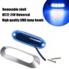 AOXLFU 20PCS Blue 12-24V LED Trailer Lights Side Marker Lights